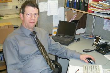 Martin Faulds at work